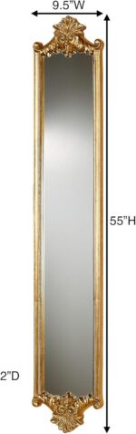 Touch of Class Alistair Wall Mirror Panel - Resin, Glass - Gold Leaf Finish - Sl... - Image 4