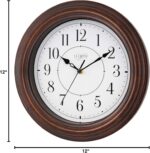 La Crosse Technology 404-2630W 12 Inch Evelyn Quartz Wall Clock with Silent Move... - Image 8
