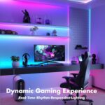 MFWW 66FT Strip Lights, Smart IC RGB LED Lights Multiple Colors on One Line, App... - Image 4