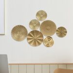 UTHCLO Gold Metal Circle Wall Art Hanging Sculpture for Living Room Bedroom Bath... - Image 6