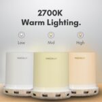 Macally Small Touch Lamps for Nightstand - Bedside Lamp with USB Port - 3 Way Di... - Image 5