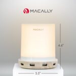 Macally Small Touch Lamps for Nightstand - Bedside Lamp with USB Port - 3 Way Di... - Image 7