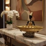 Lescafita African Woman Resin Tray Statue, Gold Leaf Decorative Sculpture, Handm... - Image 3