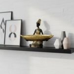 Lescafita African Woman Resin Tray Statue, Gold Leaf Decorative Sculpture, Handm... - Image 6