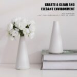 2-Piece White Matte Ceramic vase Set, Farmhouse Decoration, Decorative vase, Sui... - Image 4