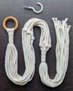 Minimalist Macrame Plant Hanger White (Off-White) - Image 10