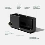 Veradek Block Series Long Box Planter - Large Rectangular Planter for Indoor or ... - Image 3