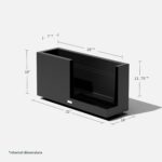 Veradek Block Series Long Box Planter - Large Rectangular Planter for Indoor or ... - Image 4