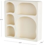 Deco 79 Wood Geometric Room Wall Shelf 5 Shelf Floating Shelf, Display Shelf 19"... - Image 3