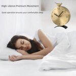 Brass Creative Clock - Silent Non-Ticking Desk Clock, Elegant Home & Office Deco... - Image 5