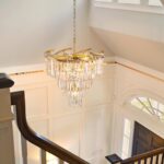 TOCHIC Gold Chandelier 5 Tier Modern Crystal Chandeliers 8 Light, Farmhouse Luxu... - Image 6