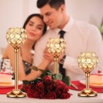 Mimorou 12 Pack Crystal Candle Holders Gold or Silver Candle Holders Bulk Tealig... - Image 6