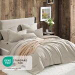Geniospin Queen Comforter Set - 7 Pieces Comforter Queen Size, Soft Solid Beddin... - Image 3