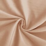 DWCN Blush Beige Velvet Curtains 84 inches Long - Room Darkening Tieable Grommet... - Image 5