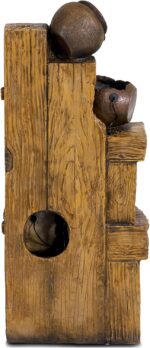 MAGIC UNION Outdoor Water Fountain Cascading Bowls and Stacked Stones LED 5 Tier... - Image 9