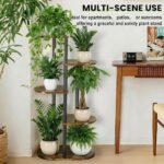 Tiered Plant Stand Indoor, Tall 5 Tier 6 Potted Wooden Plant Shelf for Multiple ... - Image 8