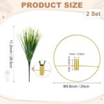 M METERXITY 2 Set Plant Wall Decor, Hanging Planters with Artificial Aquatic Pla... - Image 4