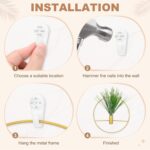 M METERXITY 2 Set Plant Wall Decor, Hanging Planters with Artificial Aquatic Pla... - Image 5
