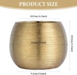 Ceramic Pots for Home Plants Gold Flower Pot with Anti-Slip Bottom Elegant Home ... - Image 7