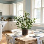 AlphaAcc 18 Inch Artificial Olive Branches Real Looking Potted Plant Fake Olive ... - Image 5