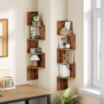 HOOBRO Corner Shelf Wall-Mounted, Set of 2 Floating Corner Shelves for Wall, 4-T... - Image 3