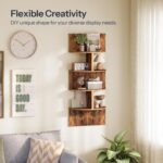 HOOBRO Corner Shelf Wall-Mounted, Set of 2 Floating Corner Shelves for Wall, 4-T... - Image 5