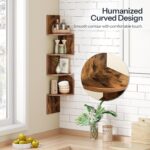 HOOBRO Corner Shelf Wall-Mounted, Set of 2 Floating Corner Shelves for Wall, 4-T... - Image 8