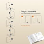 HOOBRO Corner Shelf Wall-Mounted, Set of 2 Floating Corner Shelves for Wall, 4-T... - Image 10