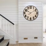 24 Inch Large Wall Clock for Living Room Decor, Rustic Wooden Farmhouse Wall Clo... - Image 6