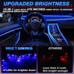 MICTUNING Car LED Interior Strip Light, 10 in 1 RGB Multicolor with 470 inches F... - Image 3