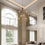 Tribesigns 10-Light Modern Gold Chandelier, U-Shaped Arms Chandelier Light Fixtu... - Image 3