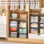 2 Pack Closet Organizer System, Extra Tall & Large Capacity Closet Shelves with ... - Image 3