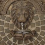 Royal Lions Head 51" High Large Italian Outdoor Decor Faux Stone Floor Fountain ... - Image 4