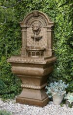 Royal Lions Head 51" High Large Italian Outdoor Decor Faux Stone Floor Fountain ... - Image 8