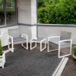 JONATHAN Y LVG1101A-3SET Selby 3-Piece Modern Coastal Faux Wicker Conversation O... - Image 3