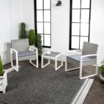 JONATHAN Y LVG1101A-3SET Selby 3-Piece Modern Coastal Faux Wicker Conversation O... - Image 6