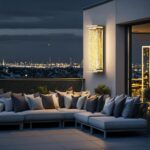 Luxury Outdoor Wall Sconce, Modern All-Copper Wall Lamp with Water-Ripple Glass,... - Image 4