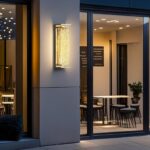 Luxury Outdoor Wall Sconce, Modern All-Copper Wall Lamp with Water-Ripple Glass,... - Image 5