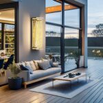 Luxury Outdoor Wall Sconce, Modern All-Copper Wall Lamp with Water-Ripple Glass,... - Image 7