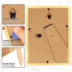 4x6 Picture Frames Set of 8, Gold Photo Frames for Gallery Wall Mounting or Tabl... - Image 3