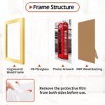 4x6 Picture Frames Set of 8, Gold Photo Frames for Gallery Wall Mounting or Tabl... - Image 4