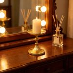 Hosley Aluminum Metal Decorative Pillar Candle Holder Gold Finish for Candles or... - Image 4