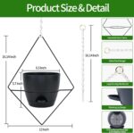 Koalaime Hanging Planters for Indoor Plants, 2 Set Self Watering Hanging Flower ... - Image 4