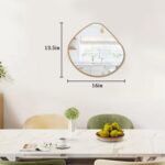 AOAOPQ Irregular Wall Small Gold Framed Mirror for Bathroom Accent Wall Modern R... - Image 7