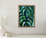 Kate and Laurel Sylvie Blank Framed Canvas Wall Art; 10x13 Gold Beaded; Modern E... - Image 4