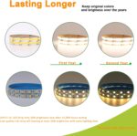 JOYLIT 24V COB CCT LED Strip Light Waterproof 16.4FT/5M 640LEDs/M 2700K-6000K, U... - Image 7