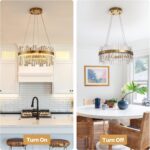 19.7''Gold Modern LED Crystal Chandelier- Contemporary Chandelier Light Fixture,... - Image 7