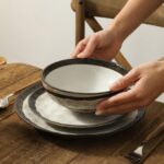 Stone Lain Lucy Porcelain 16-Piece Round Dinnerware Set, Beige - Image 7