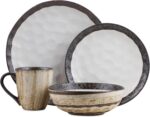 Stone Lain Lucy Porcelain 16-Piece Round Dinnerware Set, Beige - Image 10