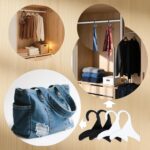 12 Pcs Purse Hanger Hook Bag Rack Holder for Closet Durable Acrylic Arch Hook Or... - Image 7